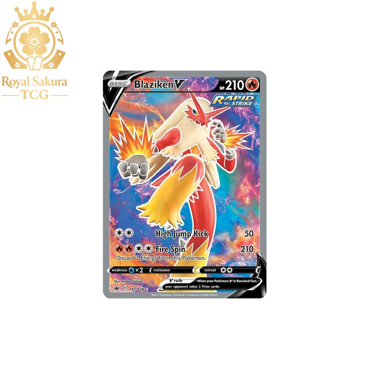 Blaziken V (Full Art) - SWSH06: Chilling Reign (SWSH06)