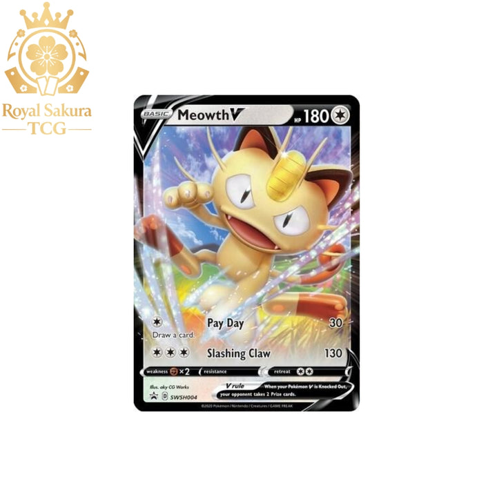 Meowth V - SWSH004 - SWSH Sword & Shield Promo
