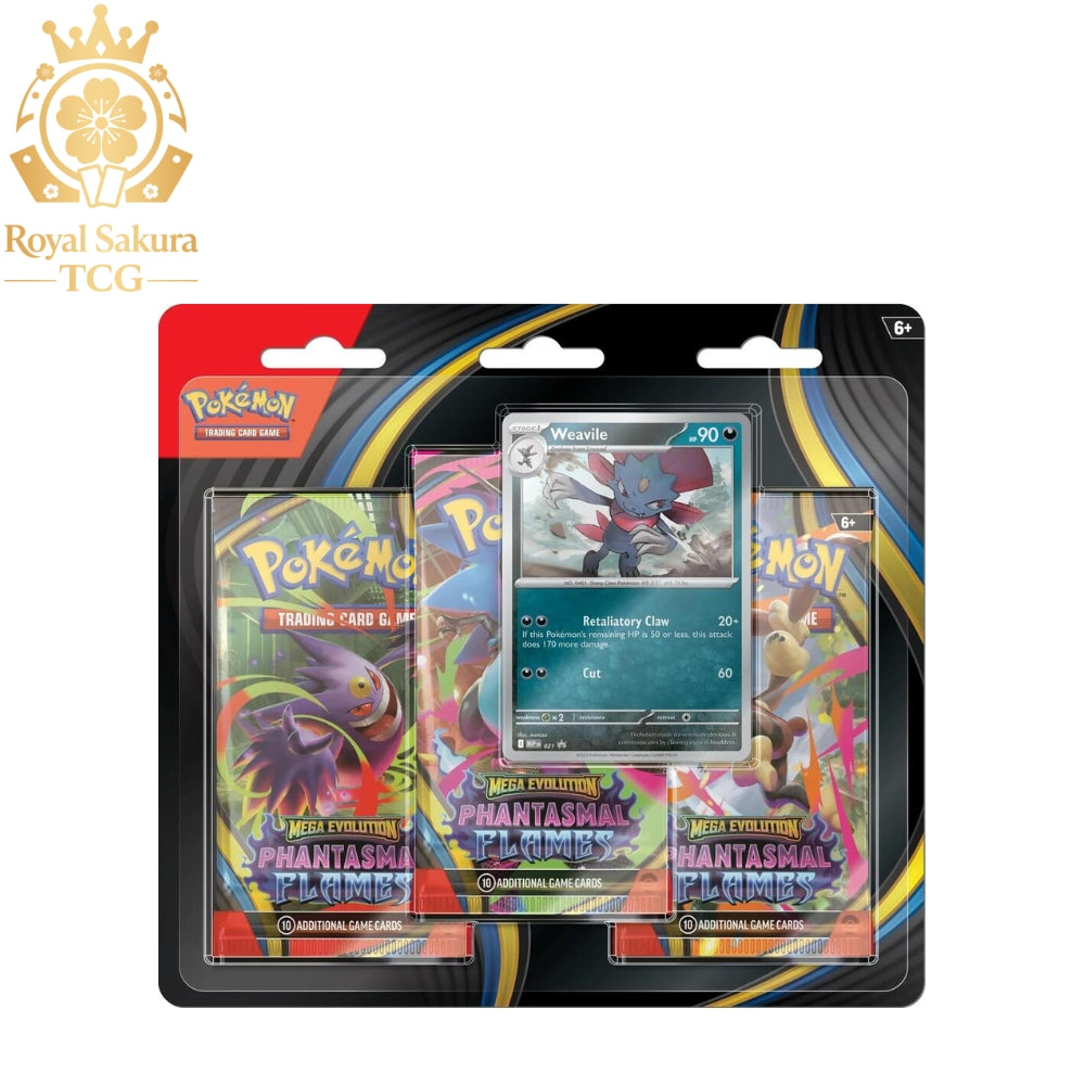 Phantasmal Flames 3 Pack Blister [Weavile]