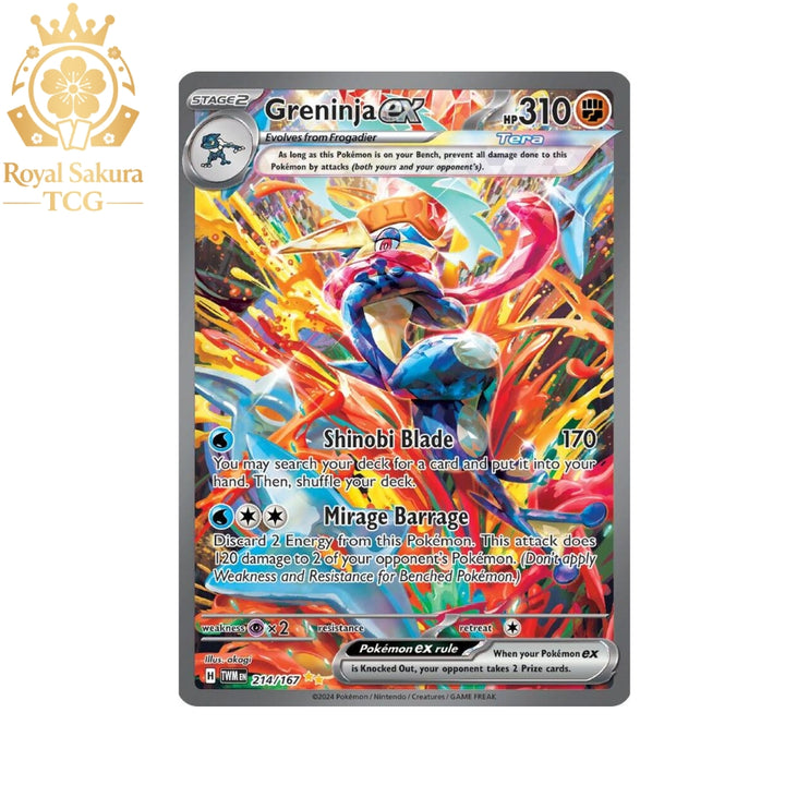 Pokemon Greninja ex Twilight Masquerade SIR